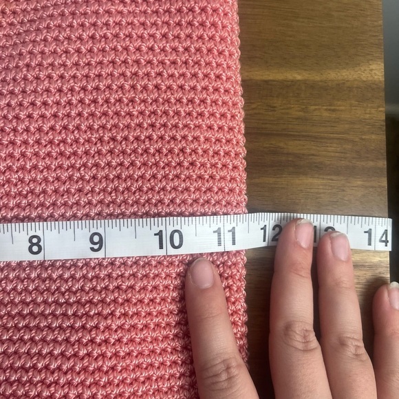 The Sak y2k Pink crochet bag shoulder bag fisherman boho beach knit - Picture 14 of 15